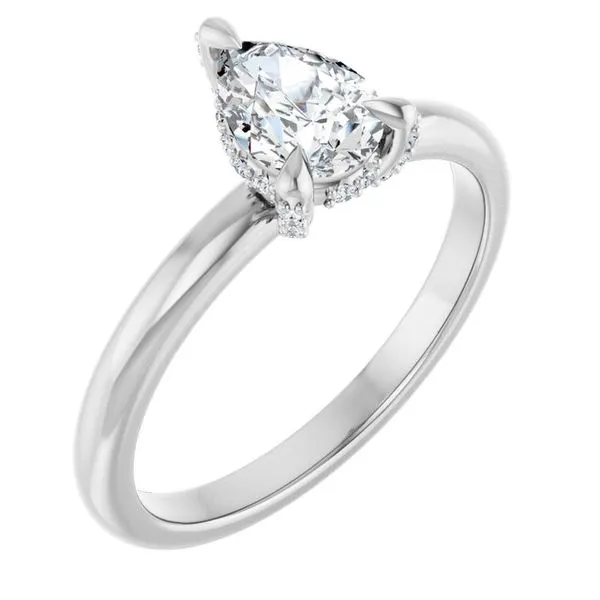 Claw-Prong Hidden Halo-Style Engagement Ring Jimmy Smith Jewelers Decatur, AL