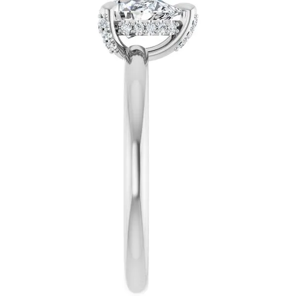 Claw-Prong Hidden Halo-Style Engagement Ring Image 4 Austin's Fine Diamonds & Jewelry Lyndhurst, NJ