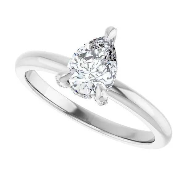 Claw-Prong Hidden Halo-Style Engagement Ring Image 5 Raleigh Diamond Fine Jewelry Raleigh, NC