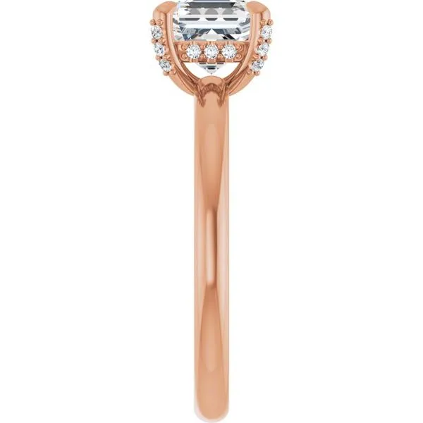 Claw-Prong Hidden Halo-Style Engagement Ring Image 4 Futer Bros Jewelers York, PA