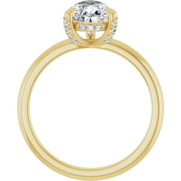 Claw-Prong Hidden Halo-Style Engagement Ring Image 2 Michael Szwed Jewelers Longmeadow, MA