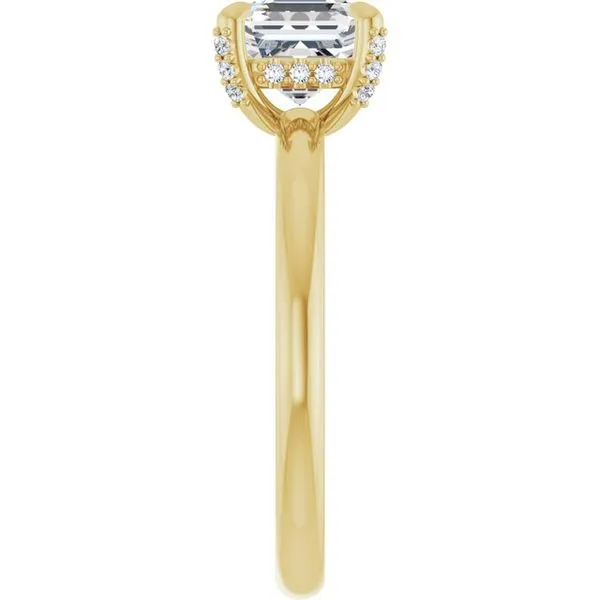 Claw-Prong Hidden Halo-Style Engagement Ring Image 4 Stuart Benjamin & Co. Jewelry Designs San Diego, CA