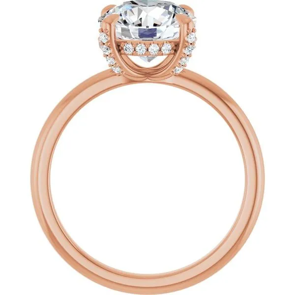 Claw-Prong Hidden Halo-Style Engagement Ring Image 2 Stuart Benjamin & Co. Jewelry Designs San Diego, CA