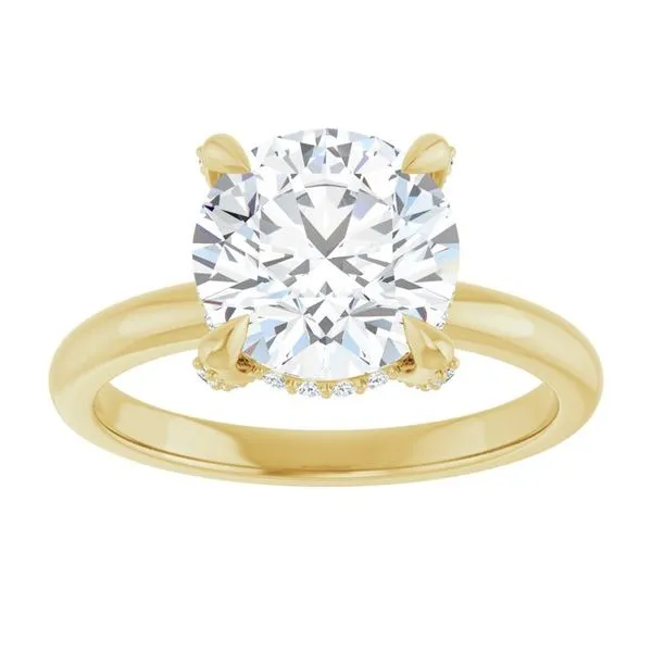 Claw-Prong Hidden Halo-Style Engagement Ring Image 3 Mark Jewellers La Crosse, WI