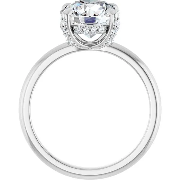 Claw-Prong Hidden Halo-Style Engagement Ring Image 2 Futer Bros Jewelers York, PA