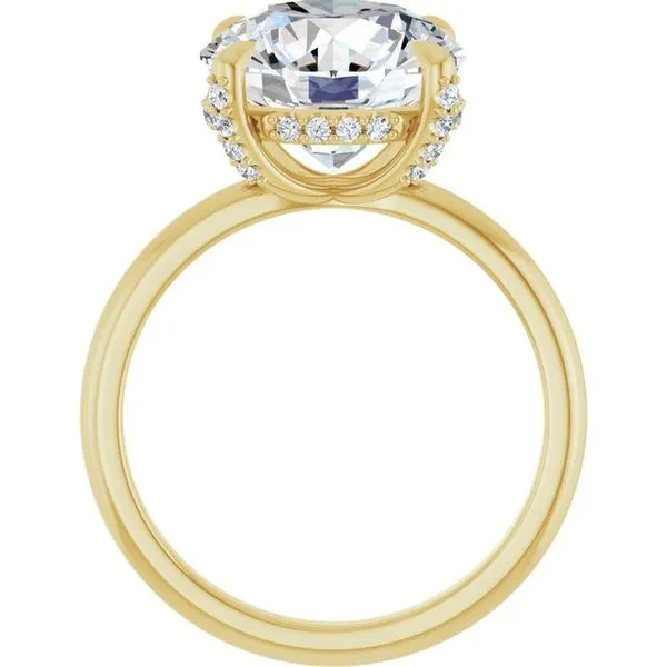 Claw-Prong Hidden Halo-Style Engagement Ring Image 2 J. Thomas Jewelers Rochester Hills, MI