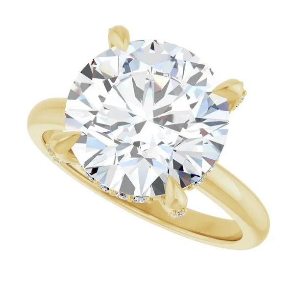 Claw-Prong Hidden Halo-Style Engagement Ring Image 5 Mark Jewellers La Crosse, WI