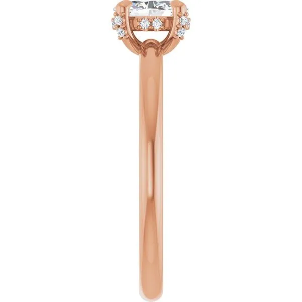 Claw-Prong Hidden Halo-Style Engagement Ring Image 4 Austin's Fine Diamonds & Jewelry Lyndhurst, NJ