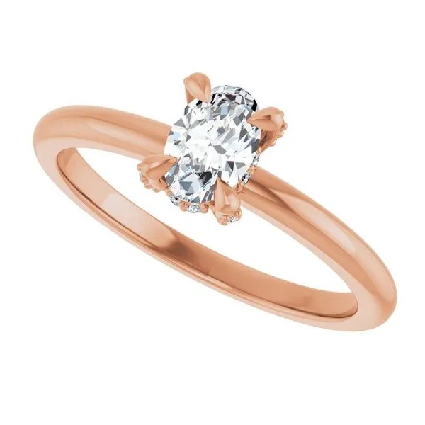 Claw-Prong Hidden Halo-Style Engagement Ring Image 5 J. Thomas Jewelers Rochester Hills, MI