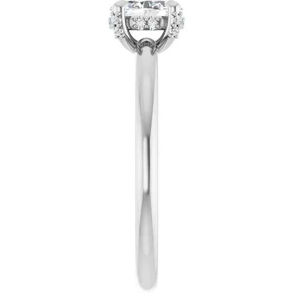 Claw-Prong Hidden Halo-Style Engagement Ring Image 4 Raleigh Diamond Fine Jewelry Raleigh, NC
