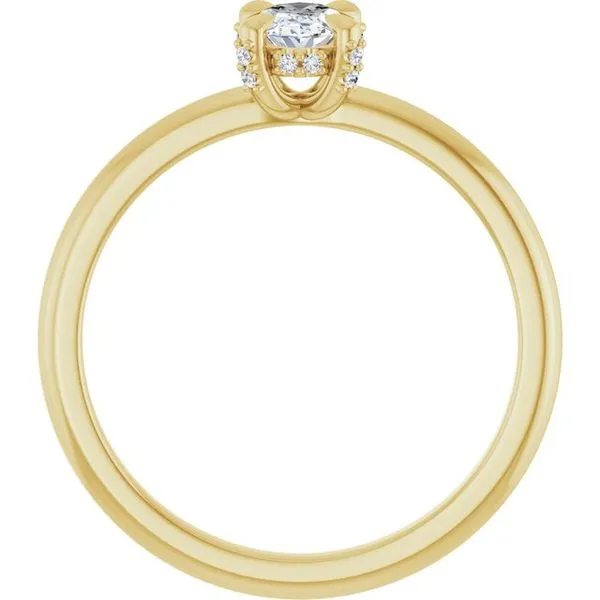 Claw-Prong Hidden Halo-Style Engagement Ring Image 2 The Jewelry Source El Segundo, CA