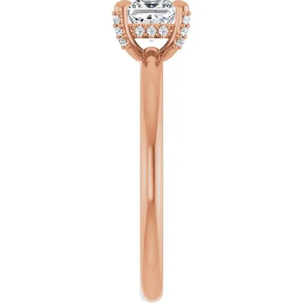 Claw-Prong Hidden Halo-Style Engagement Ring Image 4 Morin Jewelers Southbridge, MA