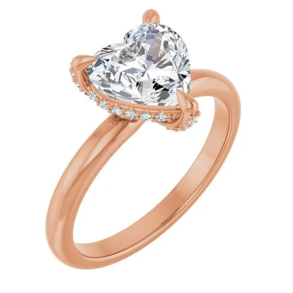 Claw-Prong Hidden Halo-Style Engagement Ring Northwood Jewelers Northwood, OH