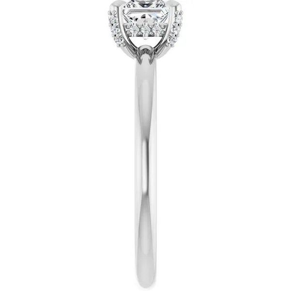 Claw-Prong Hidden Halo-Style Engagement Ring Image 4 Morin Jewelers Southbridge, MA