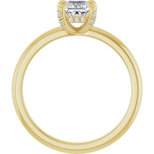 Claw-Prong Hidden Halo-Style Engagement Ring Image 2 Vulcan's Forge LLC KANSAS CITY, MO