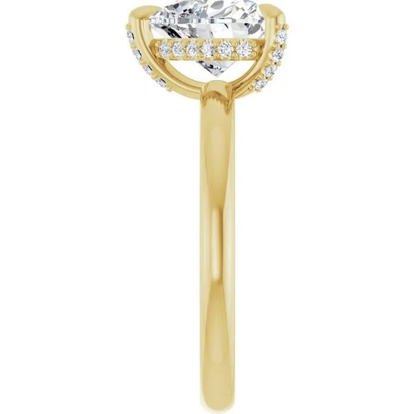Claw-Prong Hidden Halo-Style Engagement Ring Image 4 Jimmy Smith Jewelers Decatur, AL