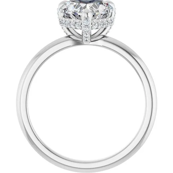 Claw-Prong Hidden Halo-Style Engagement Ring Image 2 Clater Jewelers Louisville, KY