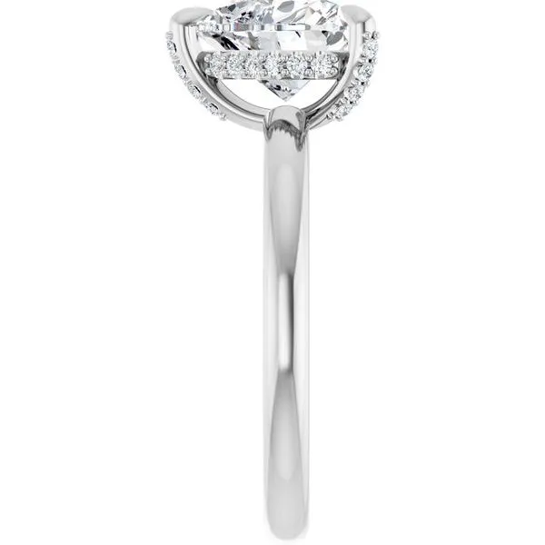 Claw-Prong Hidden Halo-Style Engagement Ring Image 4 J. Thomas Jewelers Rochester Hills, MI