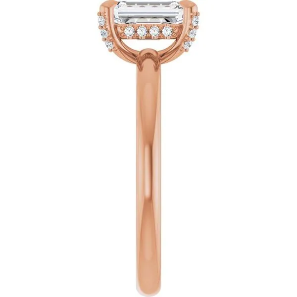 Claw-Prong Hidden Halo-Style Engagement Ring Image 4 Futer Bros Jewelers York, PA