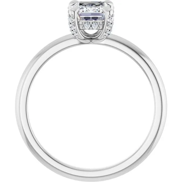 Claw-Prong Hidden Halo-Style Engagement Ring Image 2 Jimmy Smith Jewelers Decatur, AL