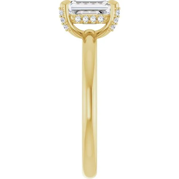 Claw-Prong Hidden Halo-Style Engagement Ring Image 4 Mark Jewellers La Crosse, WI