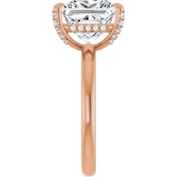 Claw-Prong Hidden Halo-Style Engagement Ring Image 4 Raleigh Diamond Fine Jewelry Raleigh, NC