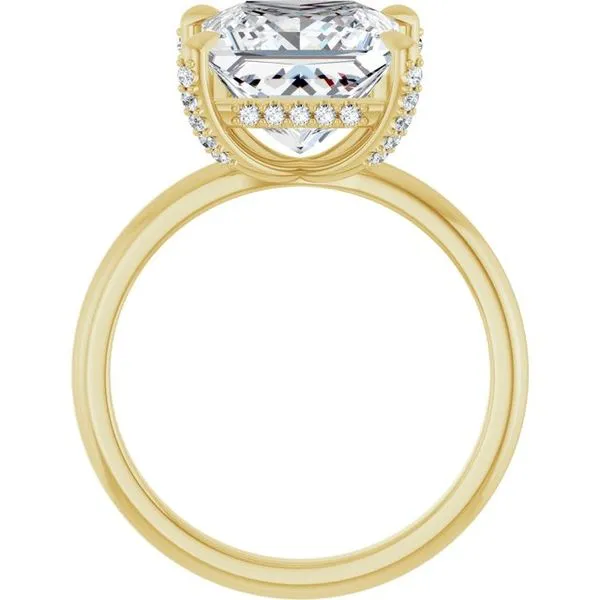 Claw-Prong Hidden Halo-Style Engagement Ring Image 2 JF Jones Jewelers Rochester, NY
