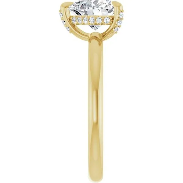 Claw-Prong Hidden Halo-Style Engagement Ring Image 4 Mark Jewellers La Crosse, WI