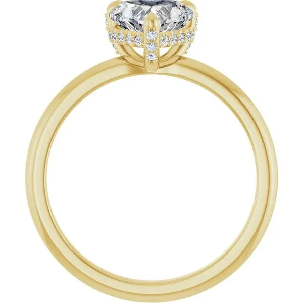 Claw-Prong Hidden Halo-Style Engagement Ring Image 2 Clater Jewelers Louisville, KY