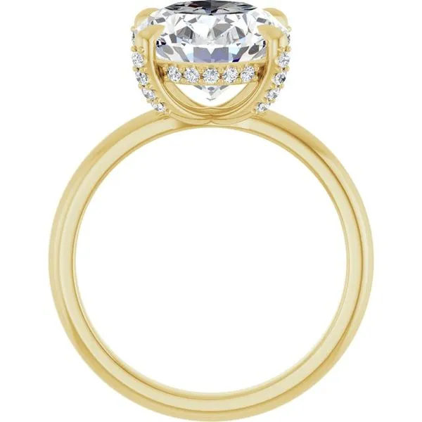 Claw-Prong Hidden Halo-Style Engagement Ring Image 2 J. Thomas Jewelers Rochester Hills, MI