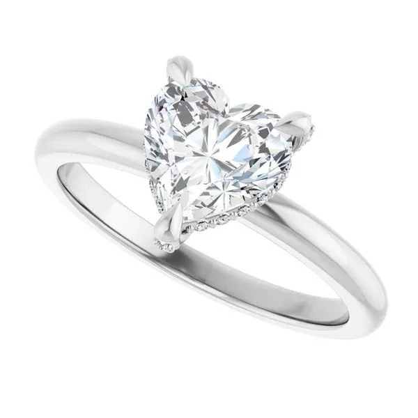 Claw-Prong Hidden Halo-Style Engagement Ring Image 5 Mark Jewellers La Crosse, WI