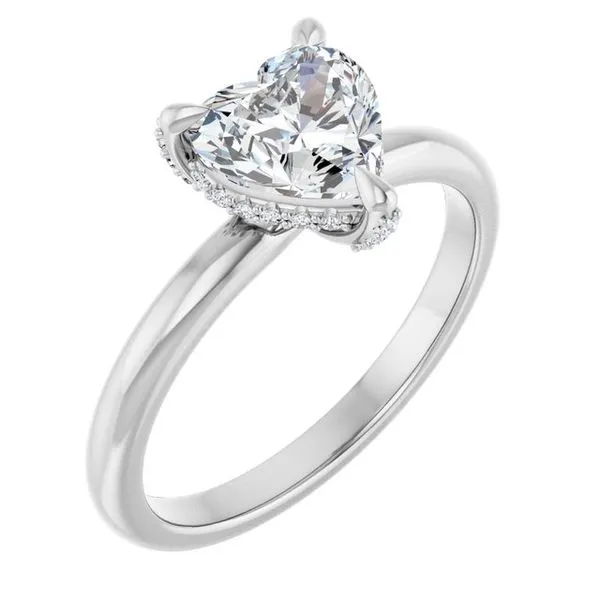 Claw-Prong Hidden Halo-Style Engagement Ring Clater Jewelers Louisville, KY