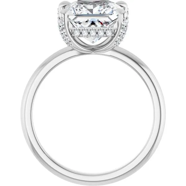 Claw-Prong Hidden Halo-Style Engagement Ring Image 2 Arezzo Jewelers Elmwood Park, IL