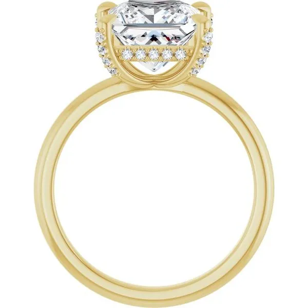 Claw-Prong Hidden Halo-Style Engagement Ring Image 2 Austin's Fine Diamonds & Jewelry Lyndhurst, NJ