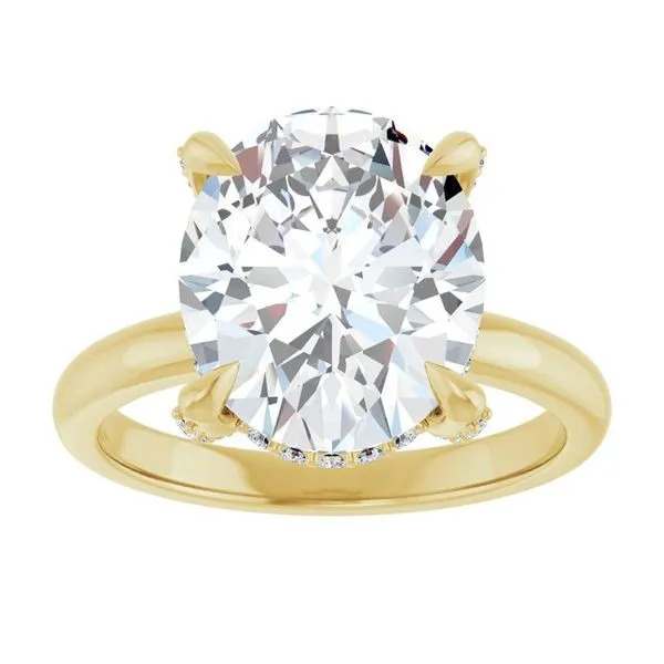 Claw-Prong Hidden Halo-Style Engagement Ring Image 3 Raleigh Diamond Fine Jewelry Raleigh, NC