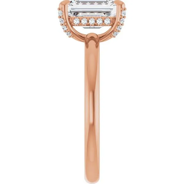 Claw-Prong Hidden Halo-Style Engagement Ring Image 4 Clater Jewelers Louisville, KY