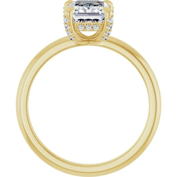 Claw-Prong Hidden Halo-Style Engagement Ring Image 2 Jimmy Smith Jewelers Decatur, AL