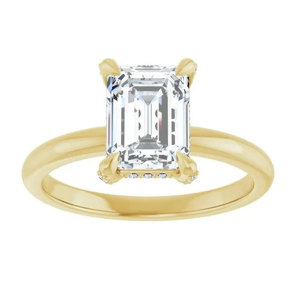 Claw-Prong Hidden Halo-Style Engagement Ring Image 3 Mark Jewellers La Crosse, WI