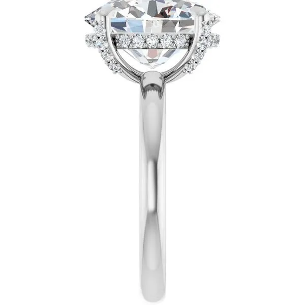Claw-Prong Hidden Halo-Style Engagement Ring Image 4 Paul James Jewelers Angels Camp, CA