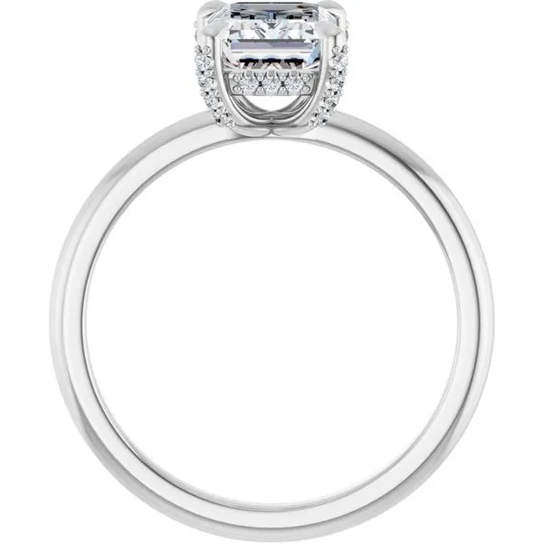 Claw-Prong Hidden Halo-Style Engagement Ring Image 2 Futer Bros Jewelers York, PA
