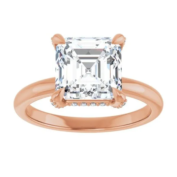 Claw-Prong Hidden Halo-Style Engagement Ring Image 3 J. Thomas Jewelers Rochester Hills, MI