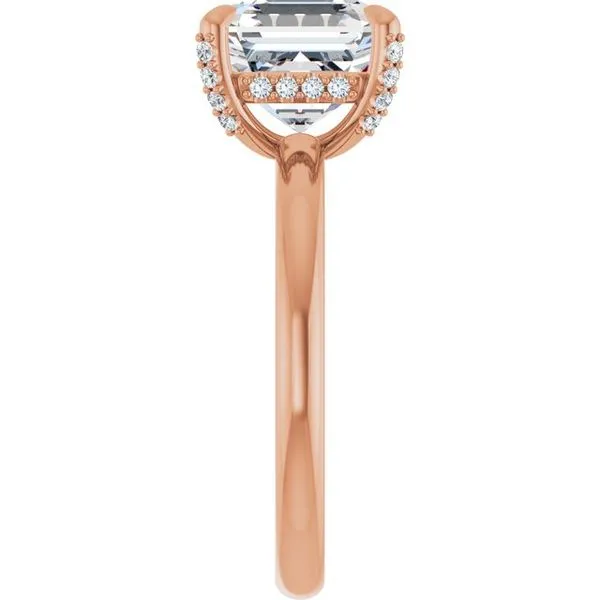 Claw-Prong Hidden Halo-Style Engagement Ring Image 4 Mark Jewellers La Crosse, WI