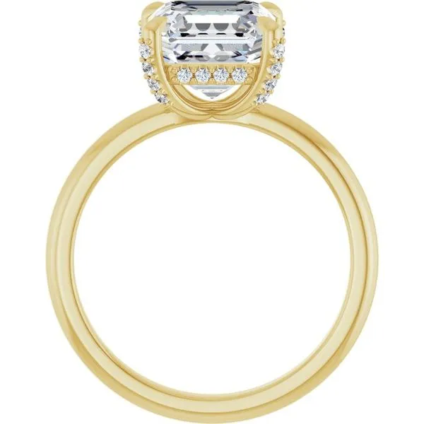 Claw-Prong Hidden Halo-Style Engagement Ring Image 2 Clater Jewelers Louisville, KY