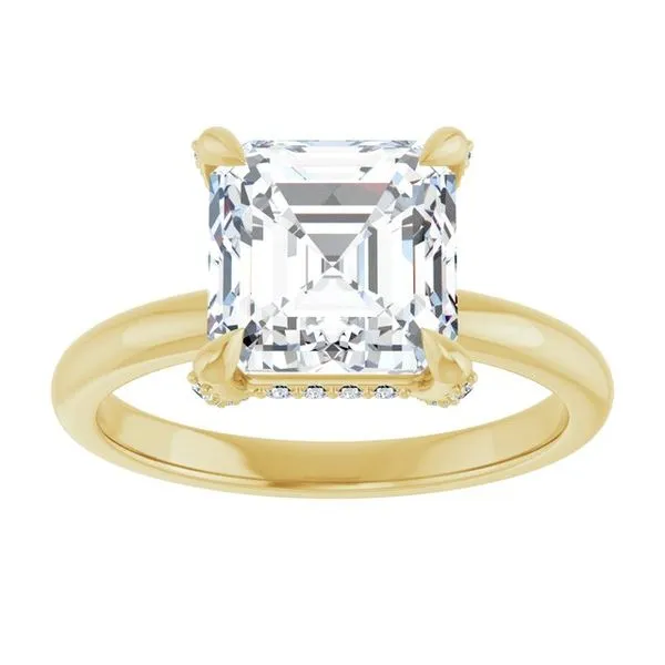 Claw-Prong Hidden Halo-Style Engagement Ring Image 3 Mark Jewellers La Crosse, WI