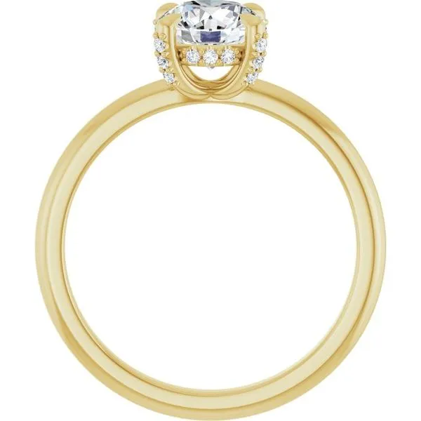 Claw-Prong Hidden Halo-Style Engagement Ring Image 2 Jimmy Smith Jewelers Decatur, AL