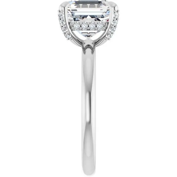 Claw-Prong Hidden Halo-Style Engagement Ring Image 4 Mark Jewellers La Crosse, WI