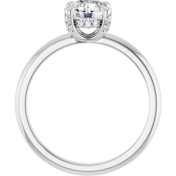 Claw-Prong Hidden Halo-Style Engagement Ring Image 2 Arezzo Jewelers Elmwood Park, IL