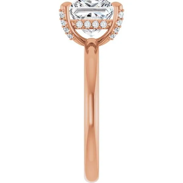 Claw-Prong Hidden Halo-Style Engagement Ring Image 4 Austin's Fine Diamonds & Jewelry Lyndhurst, NJ