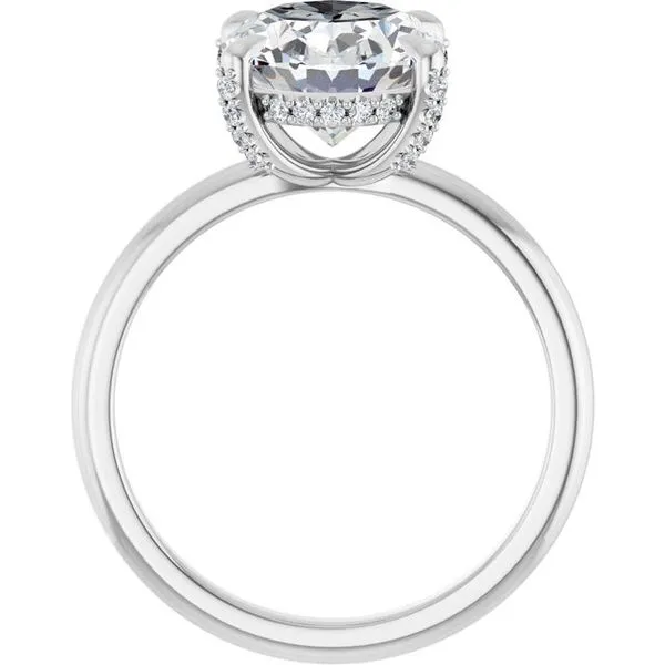 Claw-Prong Hidden Halo-Style Engagement Ring Image 2 Mark Jewellers La Crosse, WI