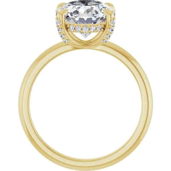 Claw-Prong Hidden Halo-Style Engagement Ring Image 2 Jimmy Smith Jewelers Decatur, AL